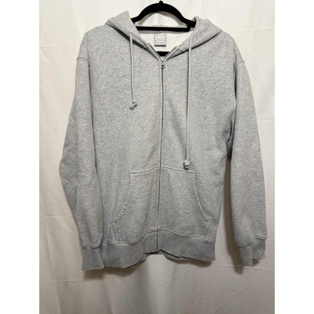 Aritzia TNA Cozy Boyfriend Fleece Zip Up Hoodie Size S